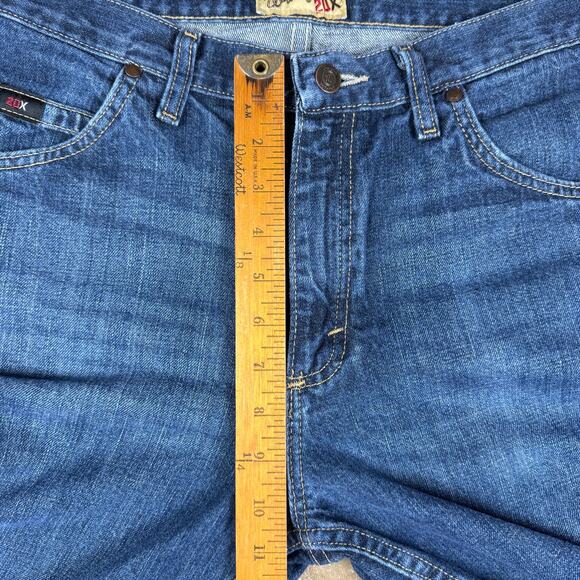 Wrangler 20X Men’s Straight Leg Jeans 32x30 Blue Heritage Denim Made in Mexico - Picture 12 of 14